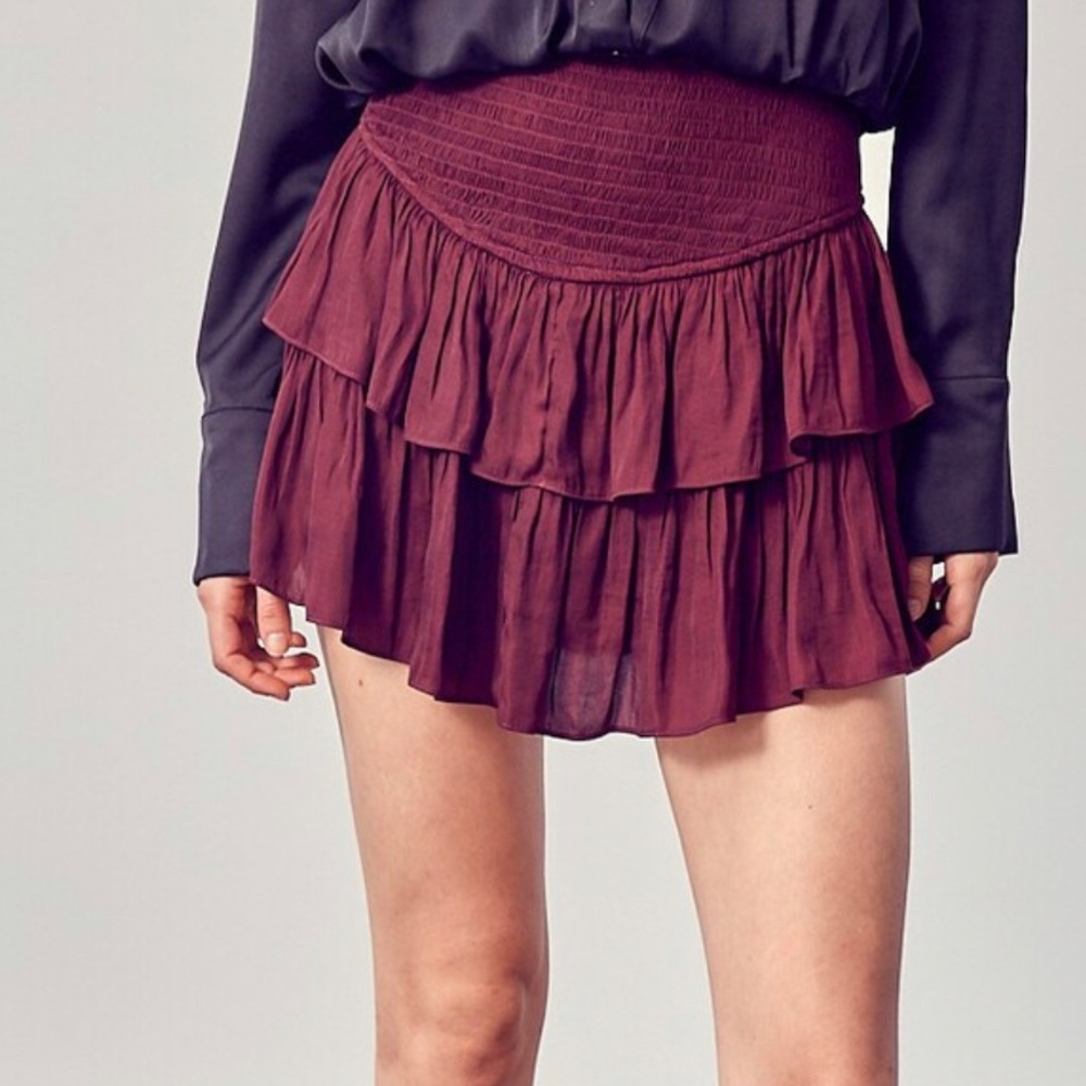 MUSTARD SEED MAROON SKIRT!
